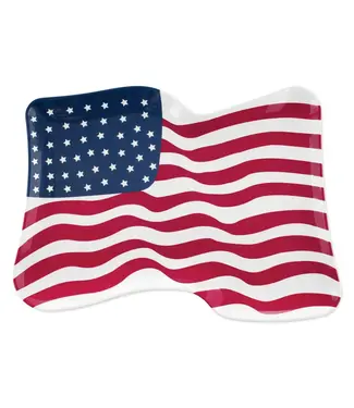 American Flag 16" Melamine Platter