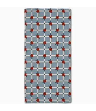 GEOMETRY Floral Parade Grid Bar Towel