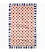 GEOMETRY Navy Fringe Tea Towel