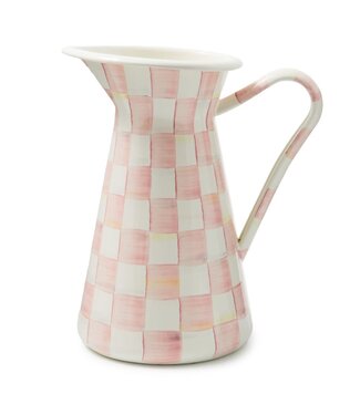 MACKENZIE CHILDS Rosy Check Large Practical Pitcher