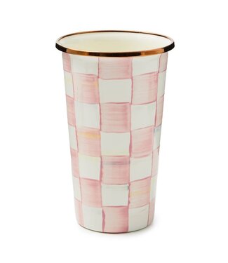 MACKENZIE CHILDS Rosy Check 20 Ounce Tumbler