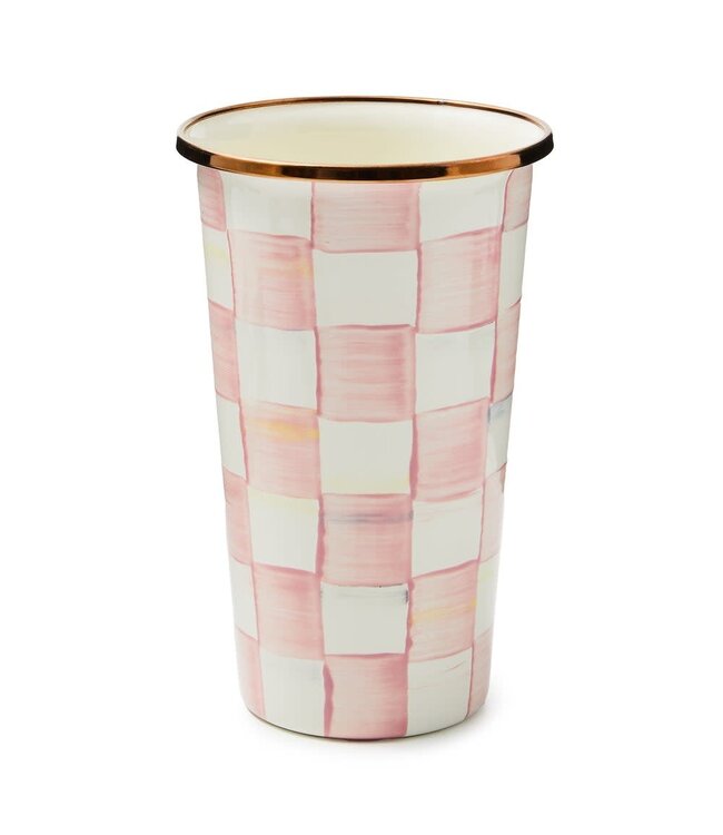 MACKENZIE CHILDS Rosy Check 20 Ounce Tumbler