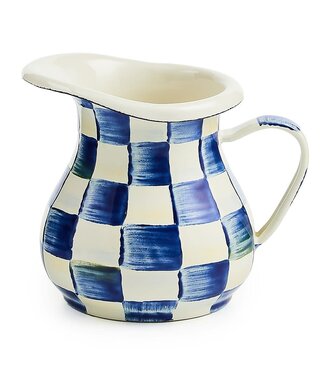 MACKENZIE CHILDS Royal Check Enamel Creamer