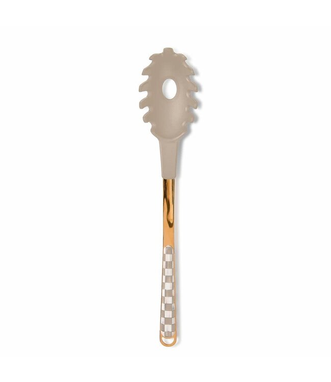 MACKENZIE CHILDS Mocha Check Pasta Spoon