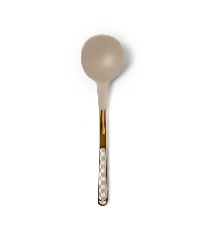MACKENZIE CHILDS Mocha Check Ladle
