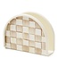 MACKENZIE CHILDS Mocha Check Napkin Holder