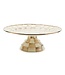 MACKENZIE CHILDS Mocha Check Small Pedestal Platter