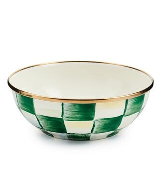 MACKENZIE CHILDS Emerald Check Everyday Bowl