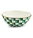 MACKENZIE CHILDS Emerald Check Enamel Everyday Bowl