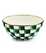 MACKENZIE CHILDS Emerald Check Enamel Everyday Bowl