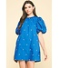Miggy Star Embroidered Mini Dress