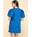 Miggy Star Embroidered Mini Dress