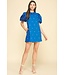 Miggy Star Embroidered Mini Dress