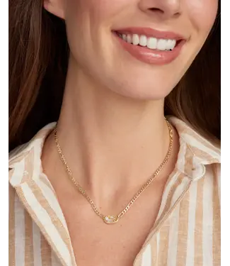 KENDRA SCOTT Elisa Figaro Chain Short Pendant Necklace