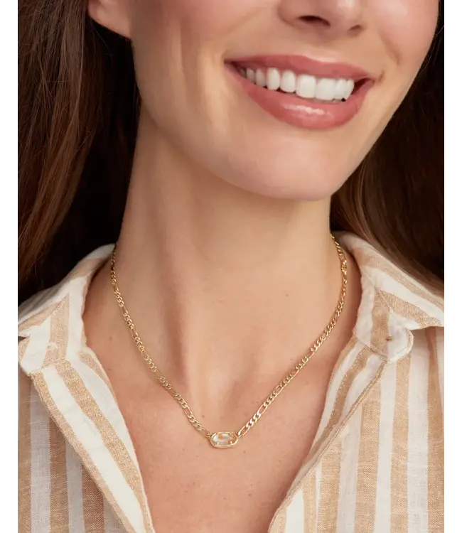 KENDRA SCOTT Elisa Figaro Chain Short Pendant Necklace