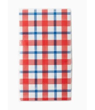Paper Guest Towel Napkins Striped Plaid