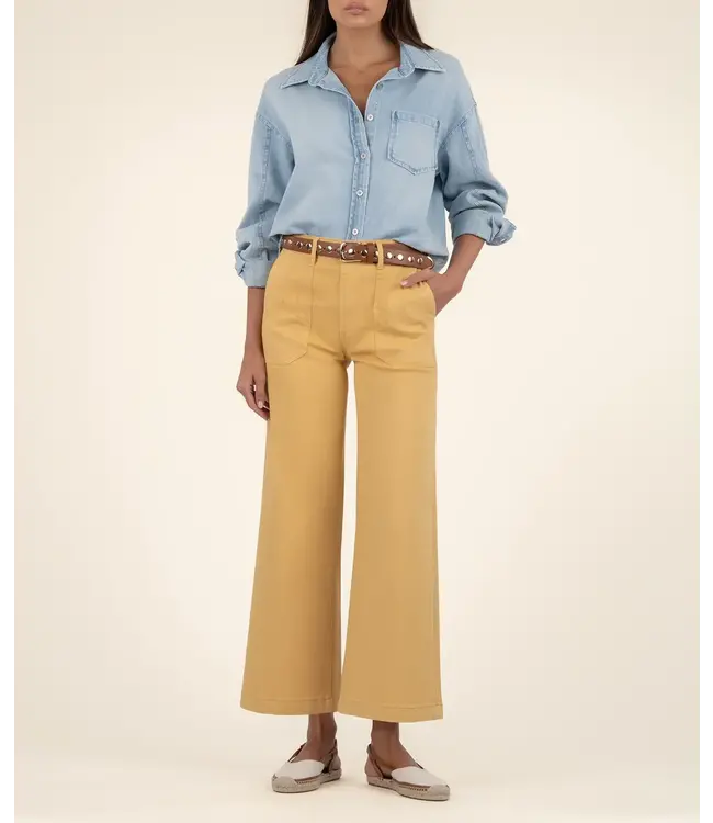KUT FROM THE KLOTH Meg Wide Leg Pants with Pork Chop Pockets