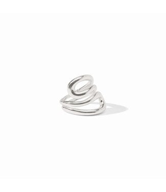 JULIE VOS Wave Wrap Ring Silver