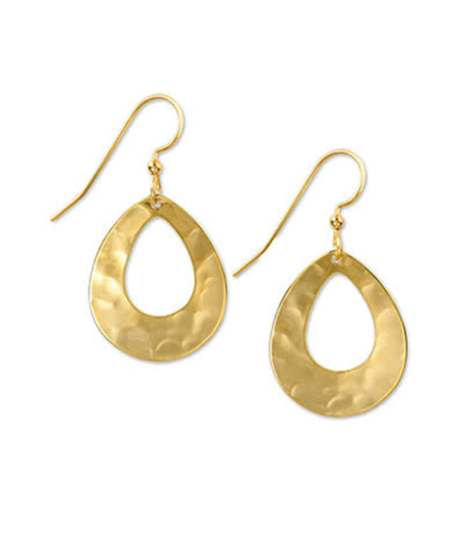 SILVER FOREST Contemporary Open Teardrop Earrings