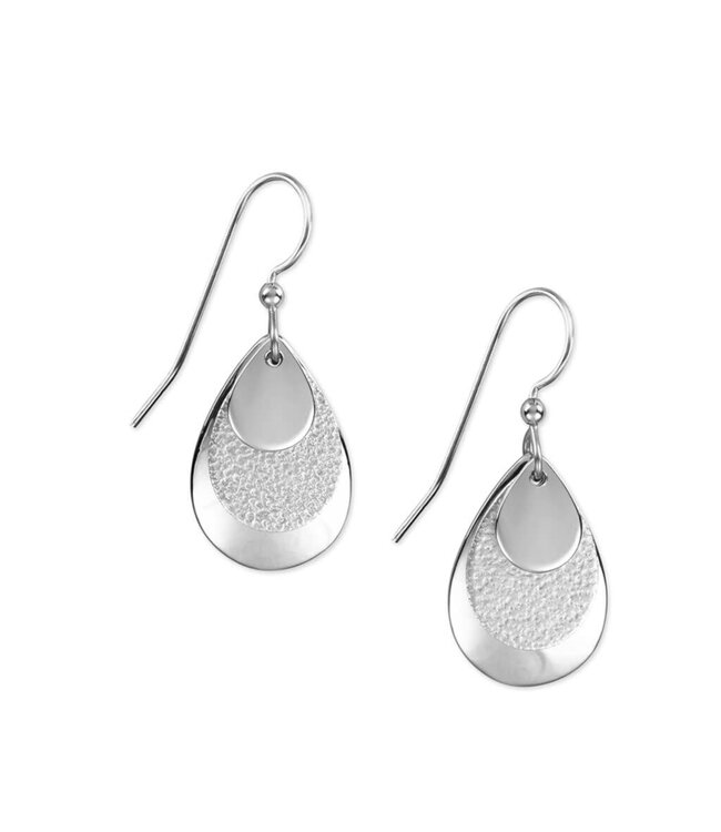 SILVER FOREST Tear Trifector Earrings