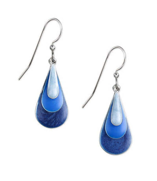 SILVER FOREST Study in Blue Tears Earrings