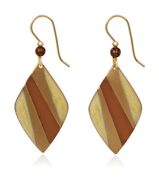 SILVER FOREST Soft Diamond Abstract Earrings