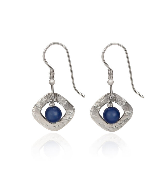 SILVER FOREST Soft Diamond with Bead Earrings