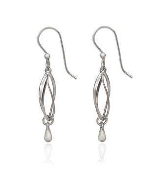 SILVER FOREST Elongated Cage with Drop Earrings