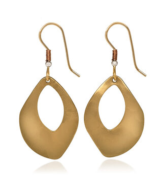 SILVER FOREST Hammered Organic Shape Earrings