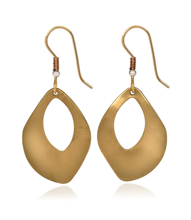SILVER FOREST Hammered Organic Shape Earrings