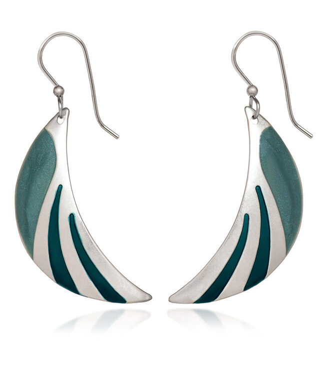 SILVER FOREST Contemporary Shape & Color Earrings