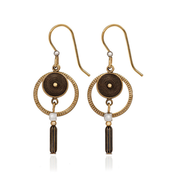 SILVER FOREST Techno Look & Bullet Earrings