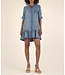 KUT FROM THE KLOTH Bruna Short Sleeve with Wide Cuff Dress Ruffle Hem