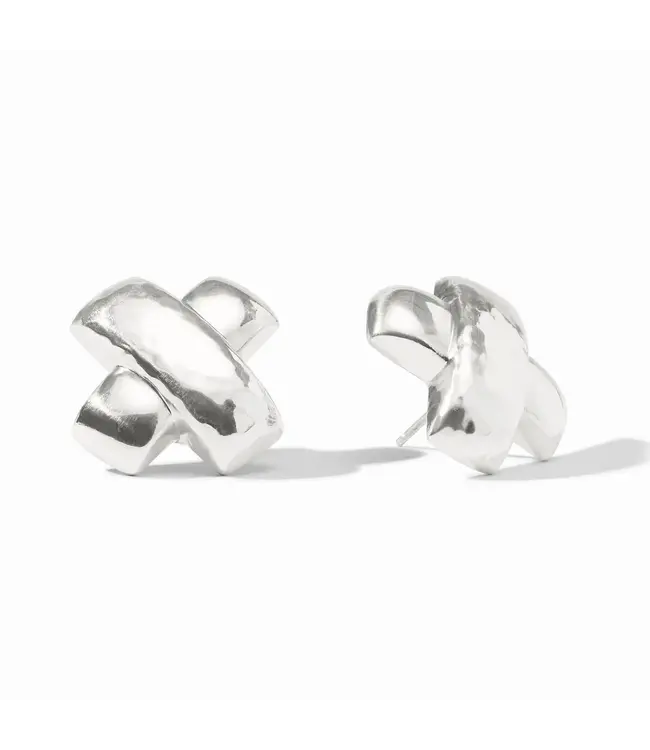 JULIE VOS Catalina X Earring Silver