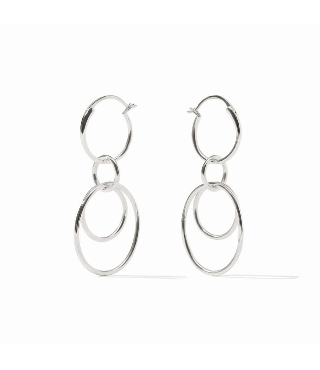 JULIE VOS Simone 3-in-1 Earring Silver