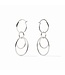 JULIE VOS Simone 3-in-1 Earring Silver