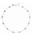JULIE VOS Florentine Demi Delicate Station Necklace Silver