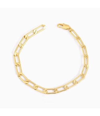 ELLA STEIN Flat Curb-Link Charm Bracelet
