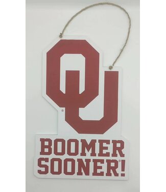 Oklahoma Logo Wood Door Hanger