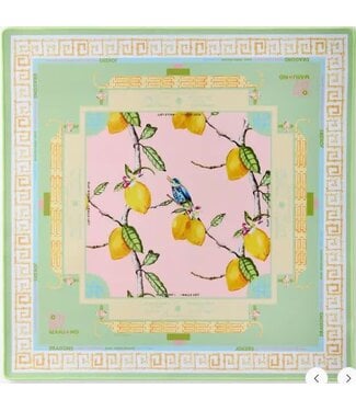 Citrus Songbird Mahjong Mat