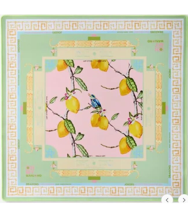 Citrus Songbird Mahjong Mat