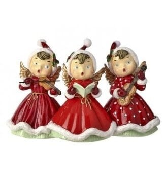 8” Resin Retro Carolers
