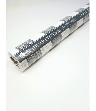 ROSANNE BECK COLLECTIONS Table Runners - Graphite Gin Lane Plaid