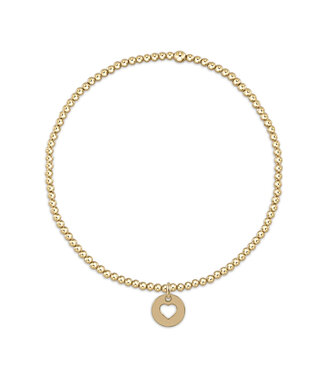 ENEWTON Classic Gold 2MM Bead Bracelet - Love Small Gold Disc