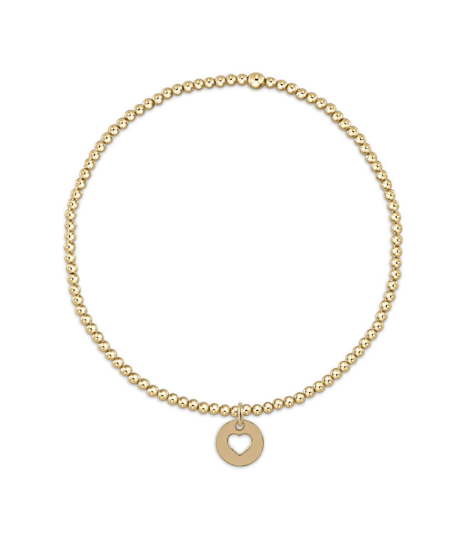 ENEWTON Classic Gold 2MM Bead Bracelet - Love Small Gold Disc