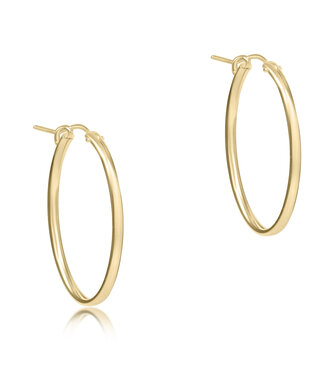 ENEWTON Oval Gold 1" Hoop- Smooth