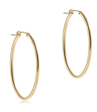 ENEWTON Oval Gold 2" Hoop - Smooth