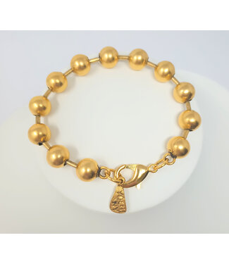 7" Gold Bead Bracelet