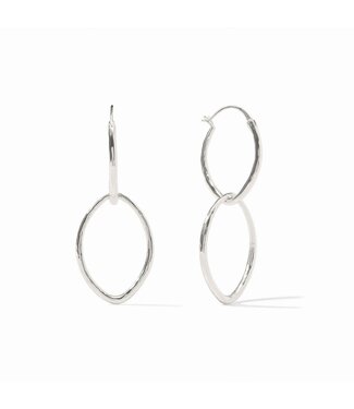 JULIE VOS Fleur-de-Lis 2-in-1 Earring Silver