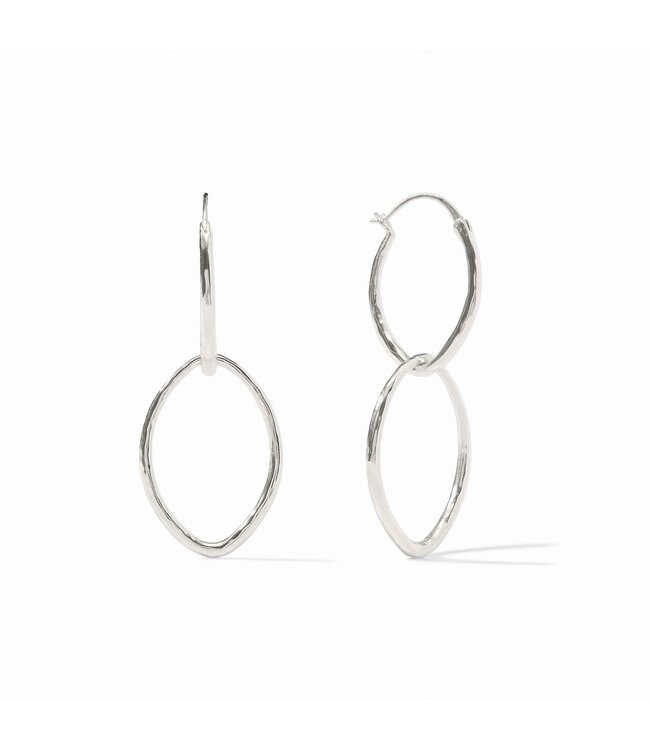 JULIE VOS Fleur-de-Lis 2-in-1 Earring Silver